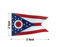 2'x3' Ohio Nylon Outdoor Flag